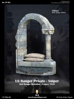 Diorama pro 1/6 figurky Bell Tower Stand for US Ranger Private Sniper