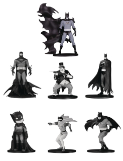 Sada figurek Batman Black & White PVC Minifigure 7-Pack Box Set #4