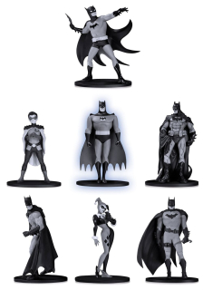 Sada figurek Batman Black & White PVC Minifigure 7-Pack Box Set #2