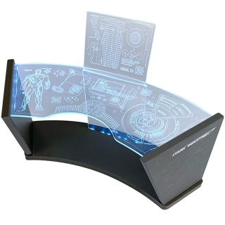 Diorama LED Light Up Stark Industries Workshop Test Desk 2.0 (Blue) 1/6