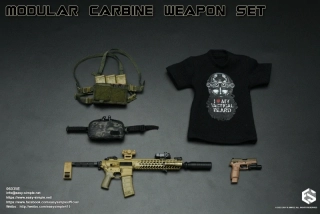 Zbraň pro 1/6 figurky Modular Carbine Weapon Set - MCX STD Pistol (Sand)