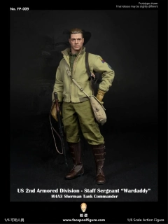Figurka Don 'Wardaddy' Collier - M4A3 Sherman Tank Commander 1/6 Action Figure